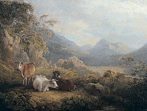 Landscape with Cattle, , Charles Henry Schwanfelder
