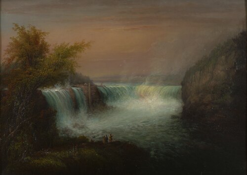 View of Goat Island and Niagara Falls, 1846, Charles Hubbard