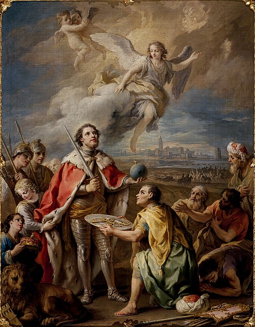 rédition de Séville au roi San Fernando., 1775, Charles Joseph Flipart