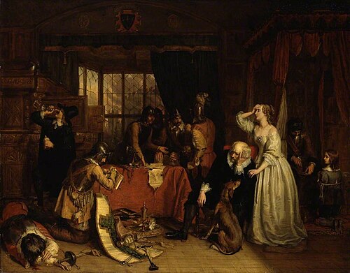 The Plundering of Basing House, 1836, Charles Landseer