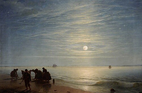 The Summer Moon – Bait Gatherers, 1858, Charles Lees