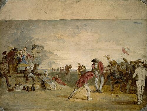 A Golf Match, 1847, Charles Lees