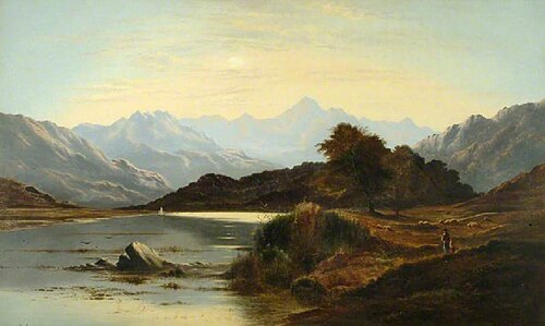 Loch Katrine, Ellen’s Isle, 1879, Charles Leslie