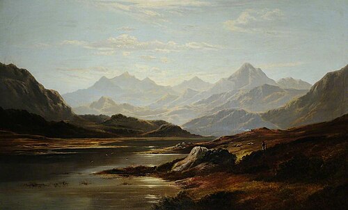 Thirlmere looking towards Helvellyn, 1882, Charles Leslie