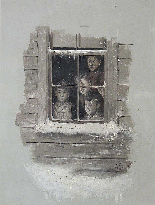 Illustration for James Whitcomb Riley's "A Defective Santa Claus", 1904, Charles M. Relyea