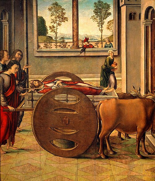 Traslación del cuerpo de Santiago, 1550, Maître d'Astorga