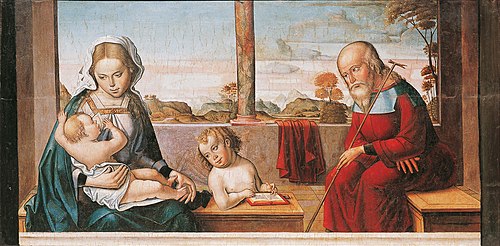 Holy Family with Young Saint John, 1530, Maître d'Astorga