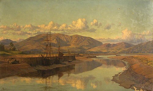 Old Wigtown Quay and Cairnsmuir, 1890, Charles Parsons Knight