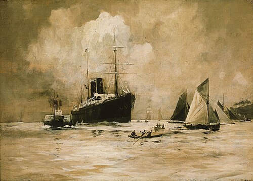 A P&O liner, , Charles Pears
