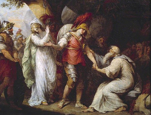 Oscar Bringing Back Annir’s Daughter, 1785, Charles Reuben Ryley