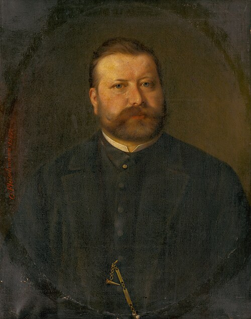 Portrait of a Man, 1887, Georg Fleischmann