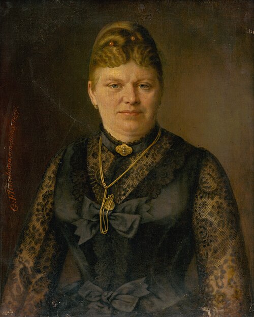 Portrait of a Woman, 1887, Georg Fleischmann