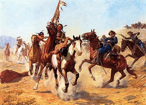 The Silenced War Whoop, 1908, Charles Schreyvogel