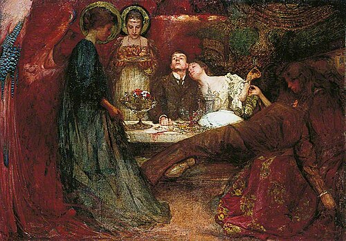 What are these to me and you who deeply drink of wine', 1895, Charles Sims