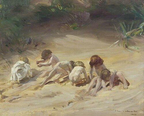 Children at Play, 1903, Charles Sims