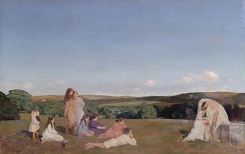 Clio and the Children, , Charles Sims