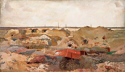 A Camouflaged Quarry between Chérisy and Hendecourt, 1916, Charles Sims