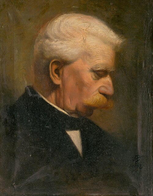 Štúdia hlavy starého pána, 1867, Vojtech Angyal