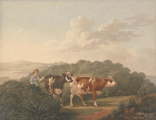 Woman with Cattle, 1803, Charles Towne
