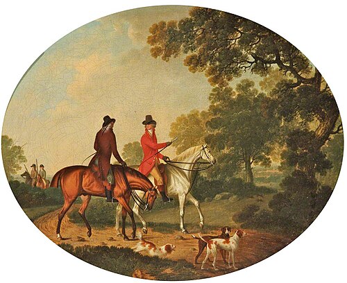 Two Gentlemen Setting Out to Hunt, 1790, Charles Towne
