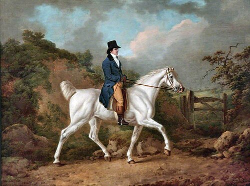 A Gentleman on a Grey Mare, 1799, Charles Towne