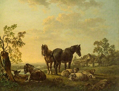 Horses and Sheep, 1812, Charles Towne