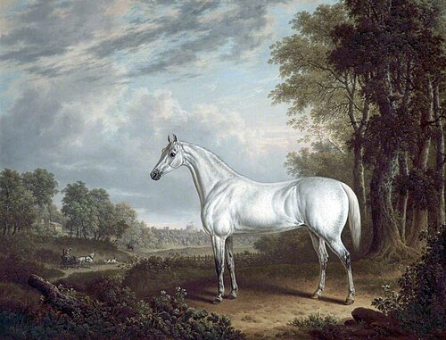 The Home Park Windsor with a Grey Mare in the Foreground, 1830, Charles Towne