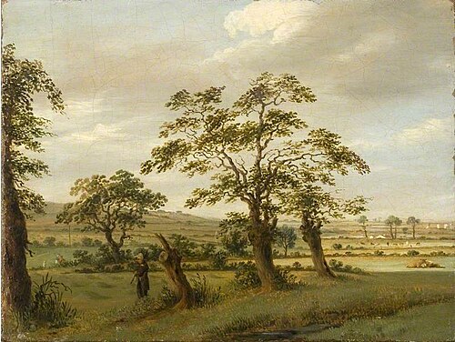 Landscape with Two Cows, , Charles Towne