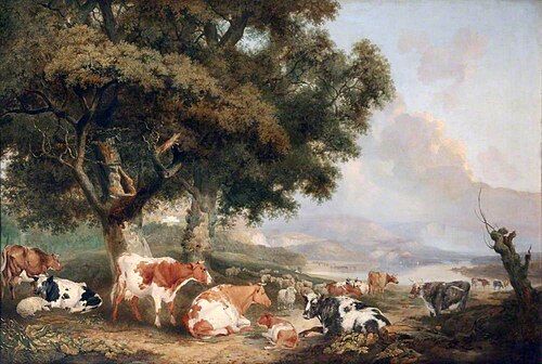 Landscape with Cattle, , Charles Towne