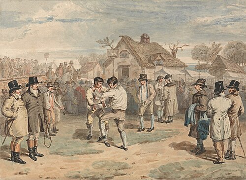 Wrestling, 1810, Charles Turner