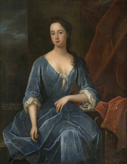 Dame Millicent Samwell, née Fuller (d. 1716) Wife of Sir Thomas Samwell, 2nd Bt, 1650, Charles d'Agar