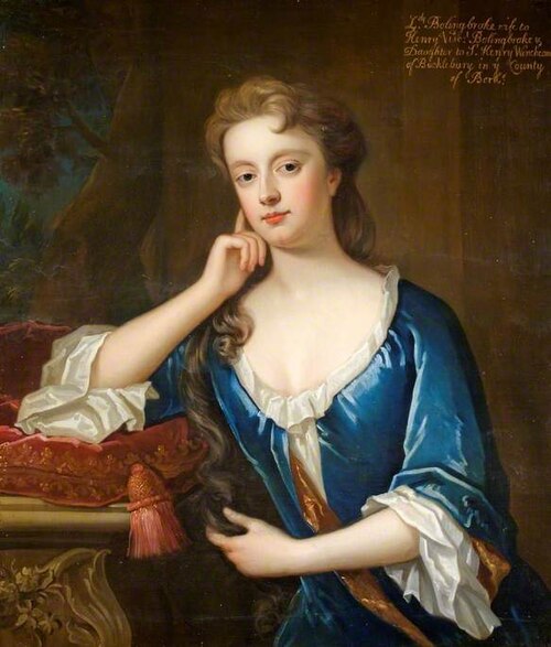Frances Winchcombe (1679–1718), First Wife of the 1st Viscount Bolingbroke (after Godfrey Kneller), , Charles d'Agar