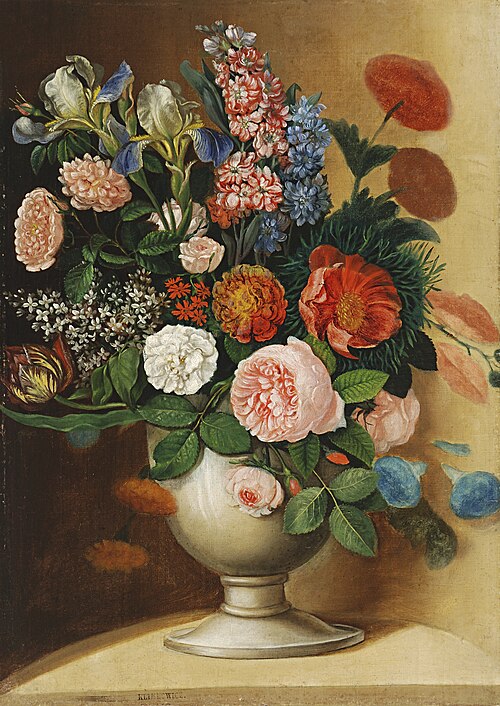 Vase with Garden Flowers, 1840, Ignác Klimkovič