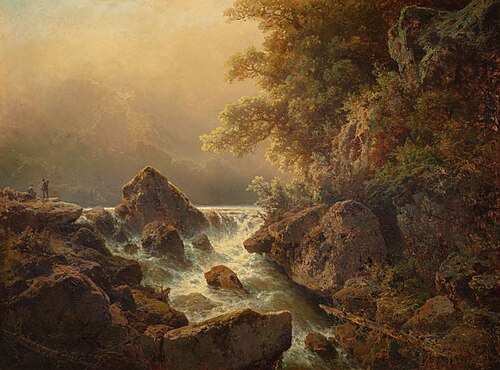 The Motif from Tyrol (Waterfall, By the Mountain Stream), 1879, Charlotte Piepenhagen-Mohr