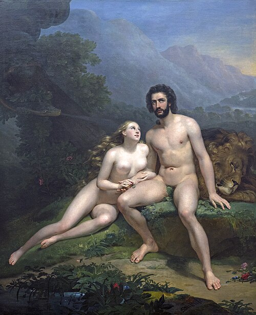 Adam et Eve, 1827, Claude Marie Dubufe
