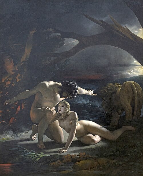 Le Paradis perdu, 1827, Claude Marie Dubufe