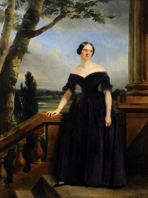Eliza Chichester (1798–1859), Sister to Lady Marianne Clifford Constable, , Claude Marie Dubufe