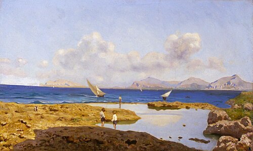 Veduta di Palermo del 1890, 1890, Francesco Lojacono