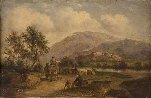 Landscape with Cattle, Italy, 1670, Andries Both