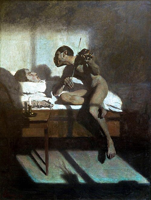 Śmierć Paganiniego, 1898, Edward Okuń