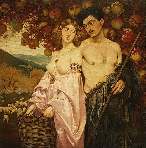 Autoportrait avec une sicilienne (Les grenades), 1913, Edward Okuń