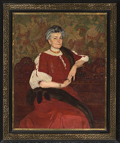 Portrait de Mme Herse., 1908, Edward Okuń