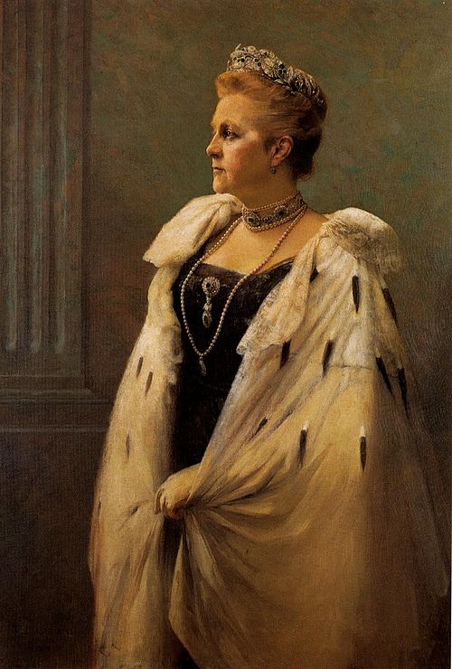 Portrait of Queen Olga of Greece (1851-1926), 1915, Geórgios Iakovídis