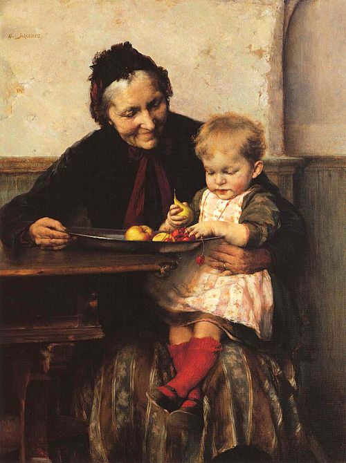 Η αγαπημένη της γιαγιάς, 1893, Geórgios Iakovídis