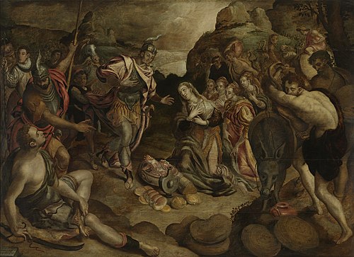 The Meeting of David and Abigail, 1583, Christiaen Jansz van Bieseling