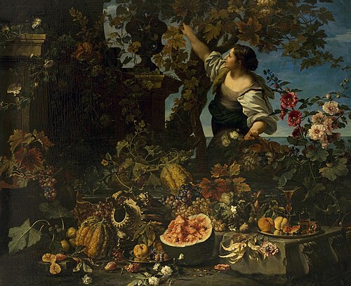 Still Life with a Woman Figure, 1650, Christian Berentz