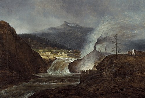 Eisenhammer in Schweden, 1827, Christian Ezdorf