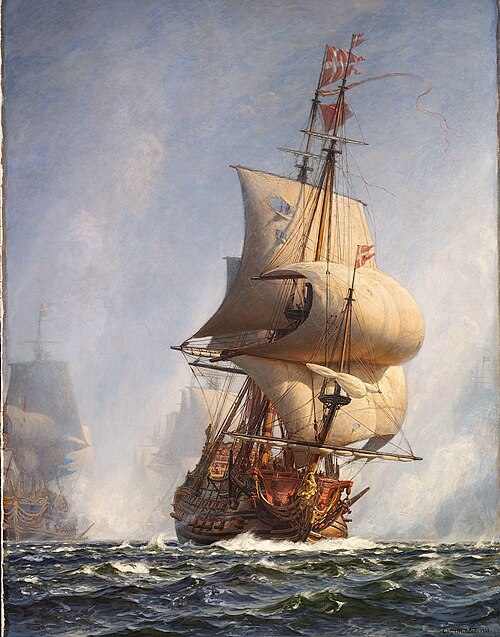 The breakthrough in the Battle of Køge Bay on July 1st 1677, 1920, Christian Mølsted