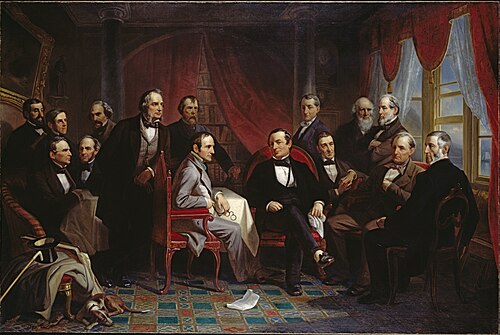 Washington Irving and his Literary Friends at Sunnyside, 1864, Christian Schussele