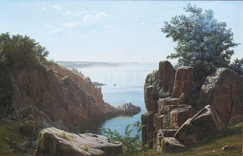Rocky Coast, 1871, Christian Zacho